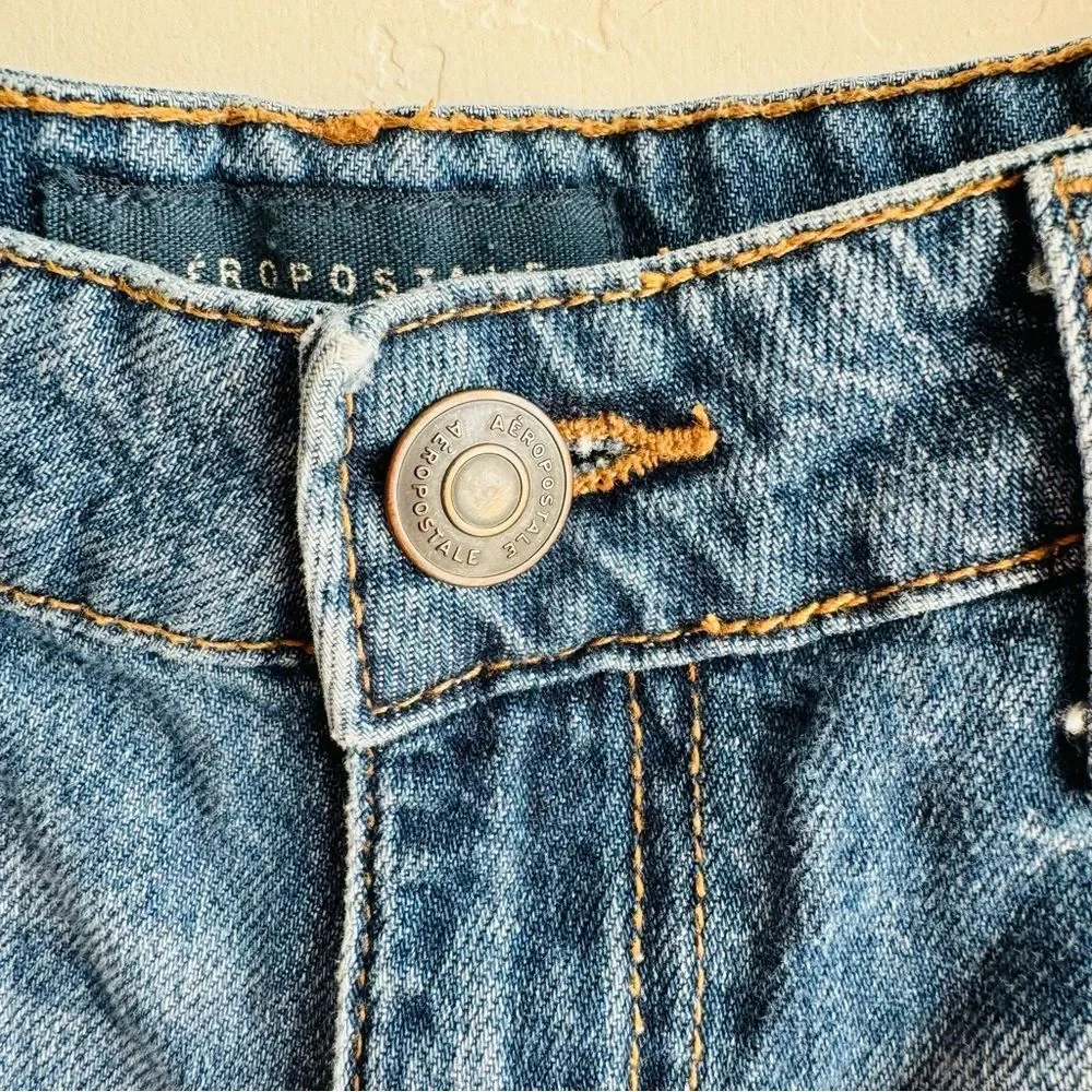 Aeropostale Tomboy Denim Shorty Shorts Size 2
